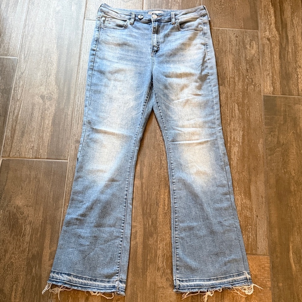 SO Light Blue Women's Flare Jeans